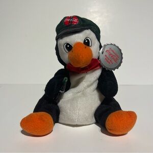 Coca-Cola Penguin in Delivery Cap Bean Bag Plush Style 0108